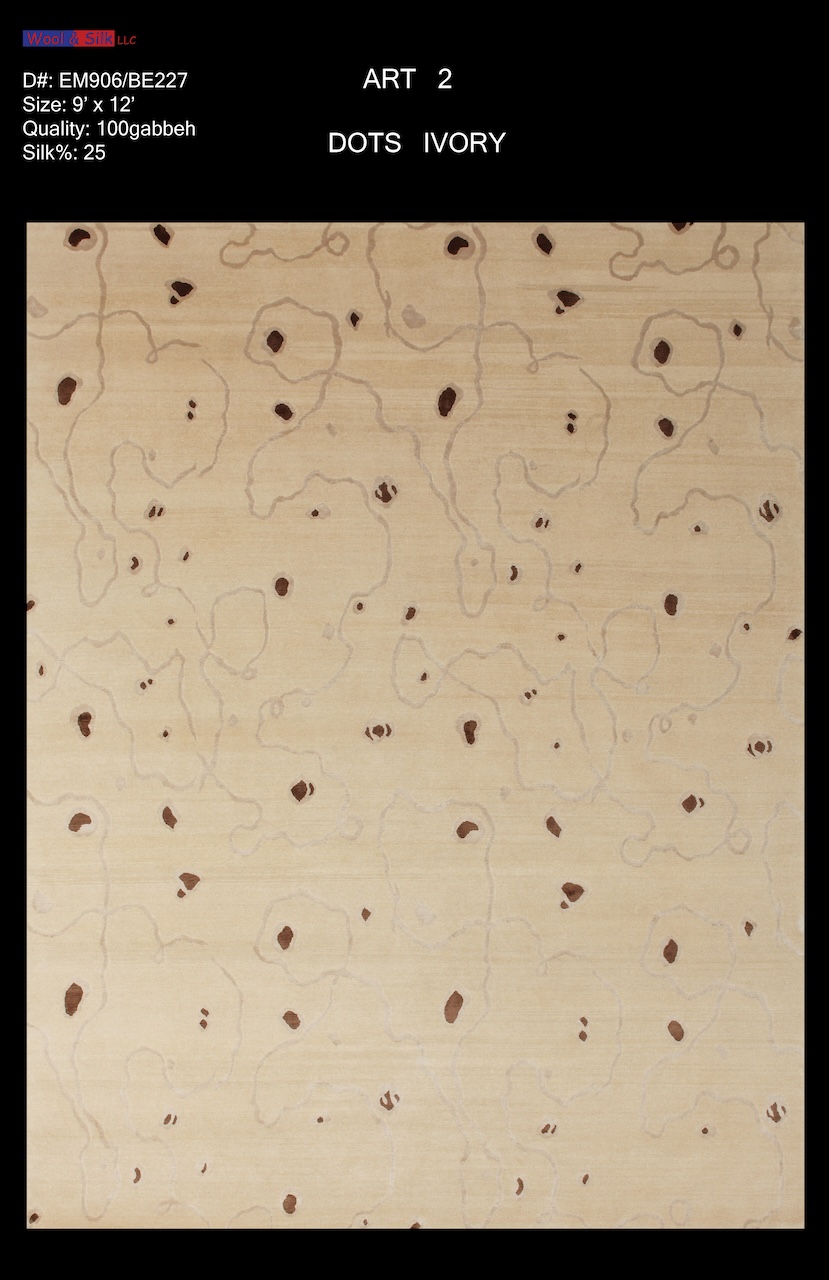 /Modern & Transtitional/Wool Silk/Dots-IvoryEM0906-BE227-9X12.jpg