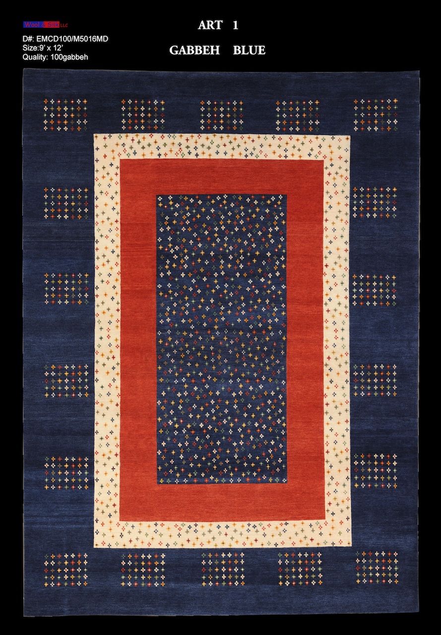 /Modern & Transtitional/Wool Silk/Gabbeh-BlueEMCD100-M5016-9x12.jpg