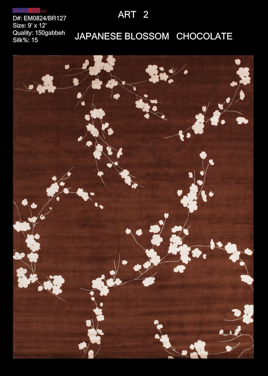 /Modern & Transtitional/Wool Silk/Japanese-Blossom-ChocolateEM0824-BR127-8x10.jpg