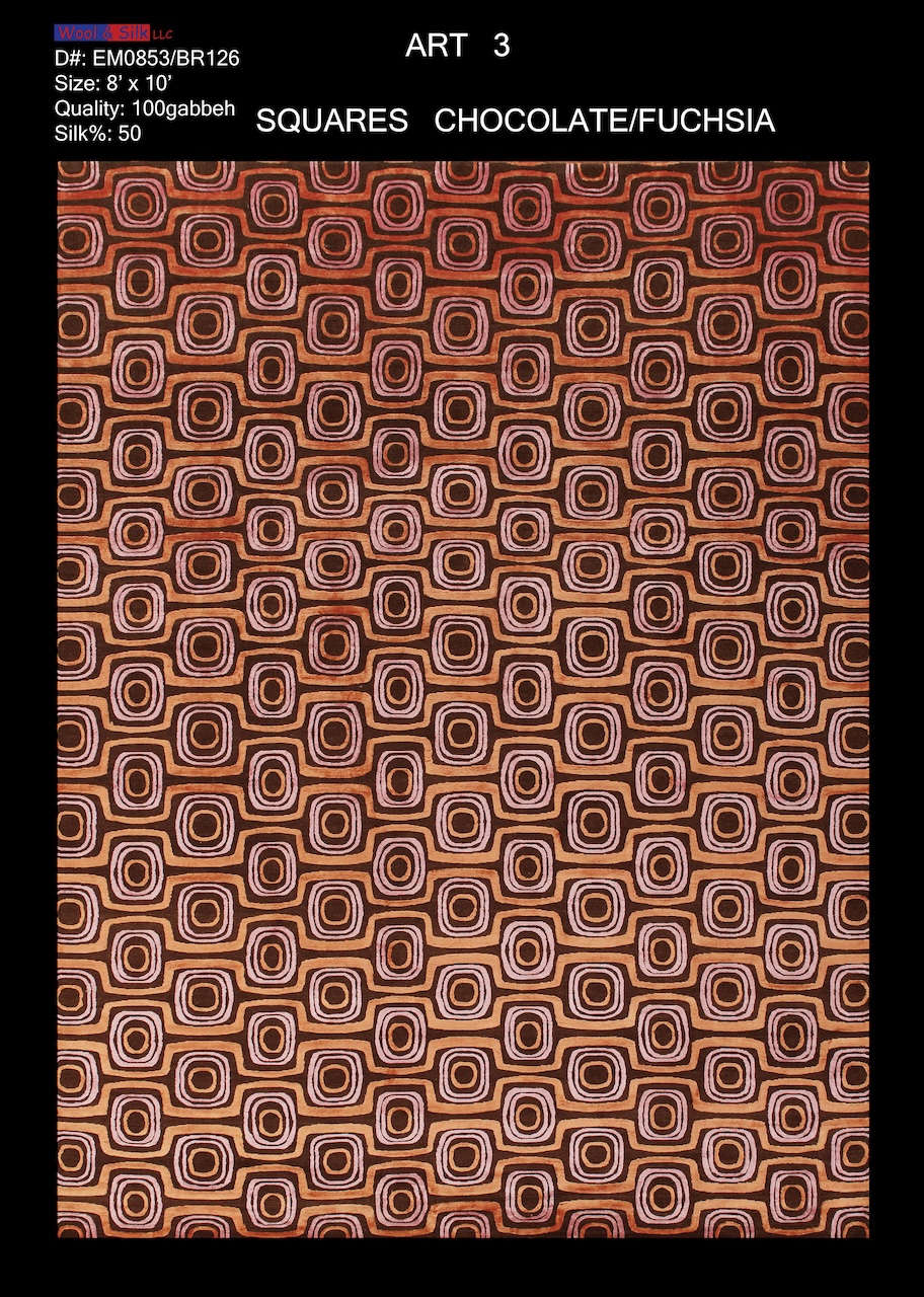 /Modern & Transtitional/Wool Silk/Square-Choc.-FuchsiaEM0853-BR126-8x10.jpg