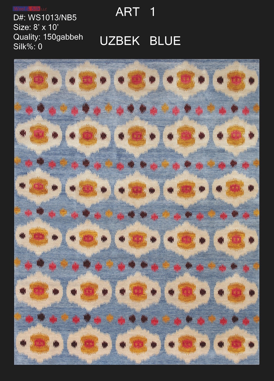 /Modern & Transtitional/Wool Silk/Uzbek-BlueWS1013-NB5-8x10.jpg